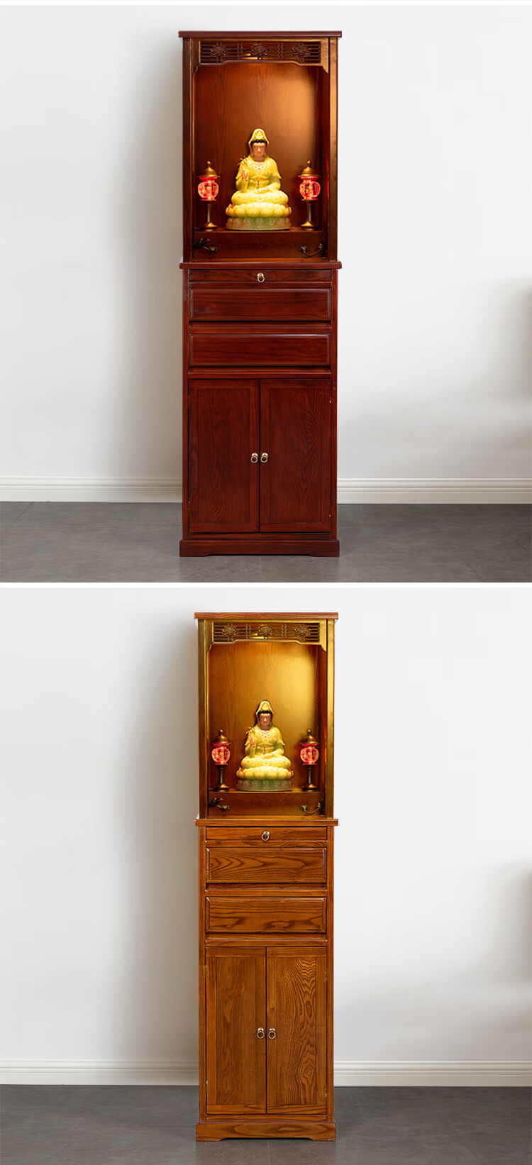 佛龛立柜神台现代简约家用经济型神龛佛像供奉台立式供桌神位财神柜