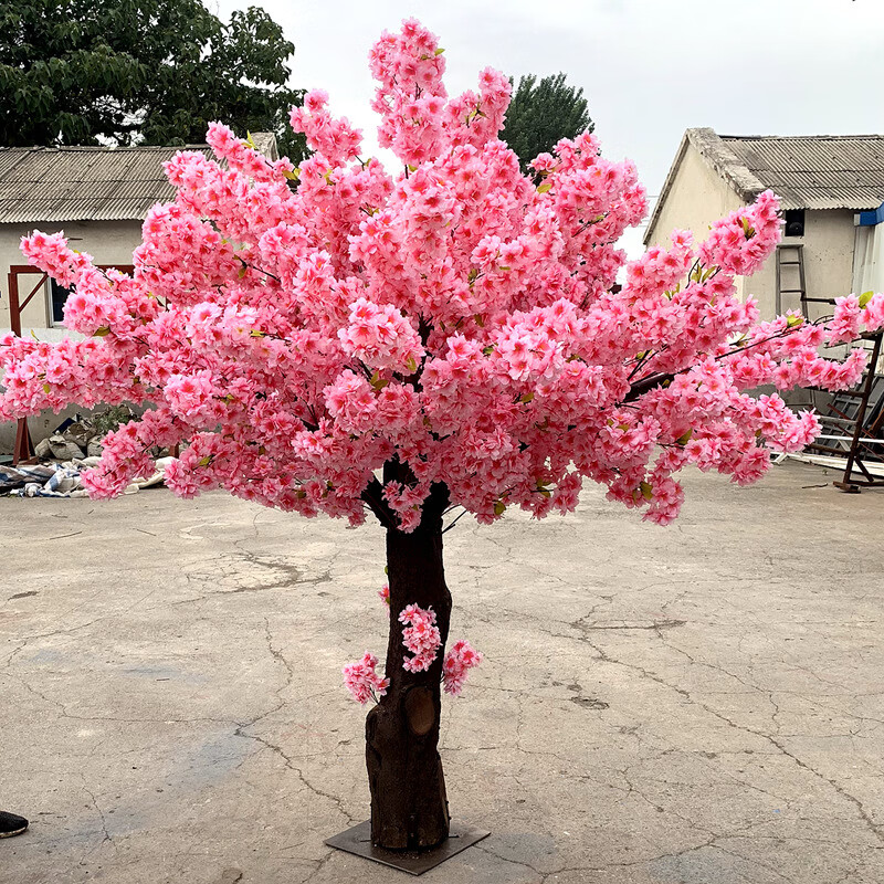 一木代传大型假桃树仿真桃花树樱花树许愿树假树春节摆花桃花新年梅花