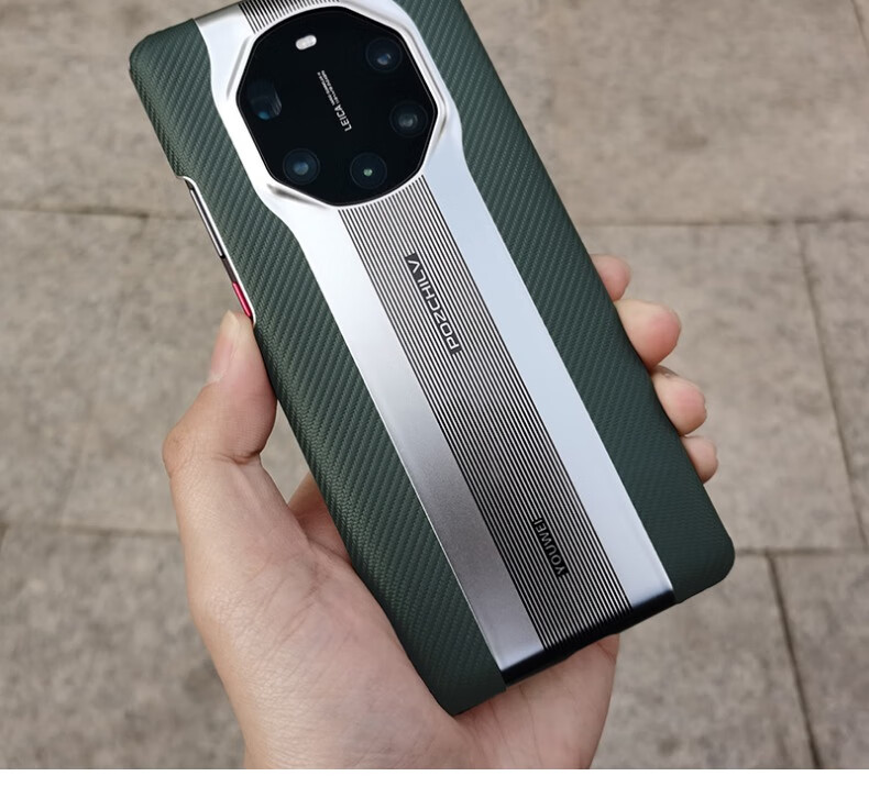 遨空 适用于华为保时捷限量版mate40rs手机壳商务凯夫拉碳纤维高档