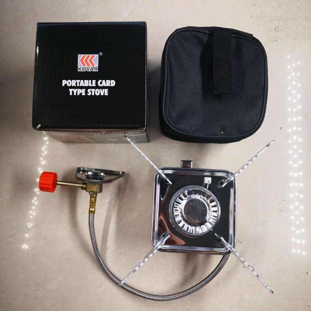 户外迷你小四方炉燃气炉便携式折叠卡式炉野营炉头野炊炊具丁烷气