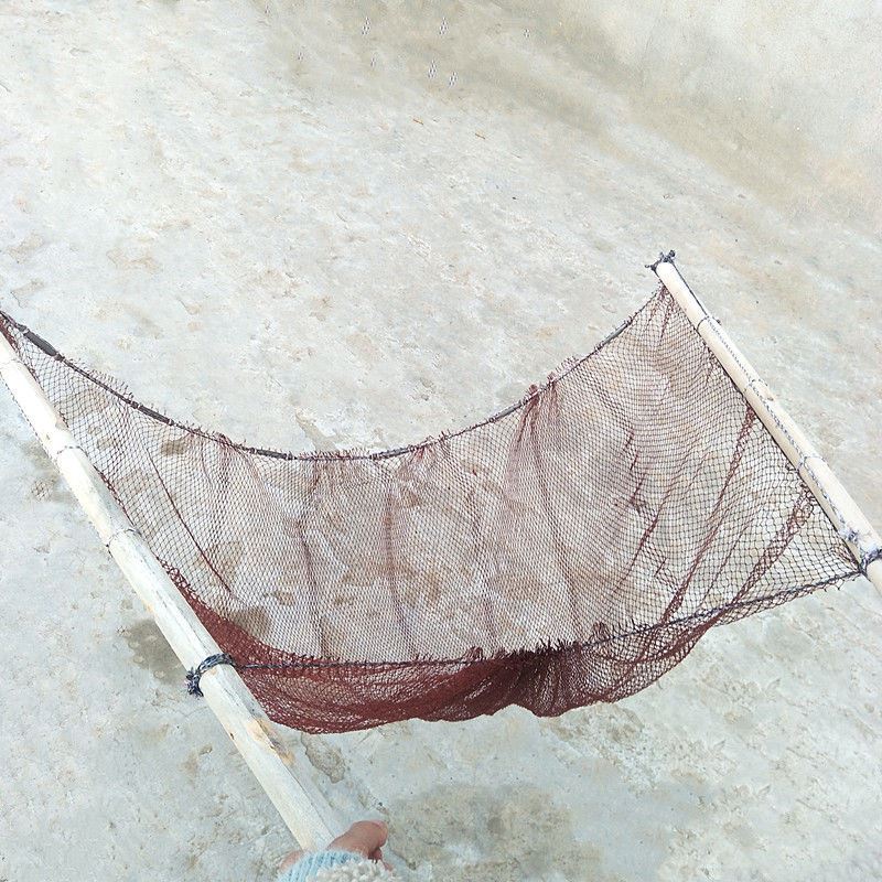 栀趣 便携式推网老式竹竿月亮网抬网捕鱼抬鱼扒虾网抓小鱼神器工具挑