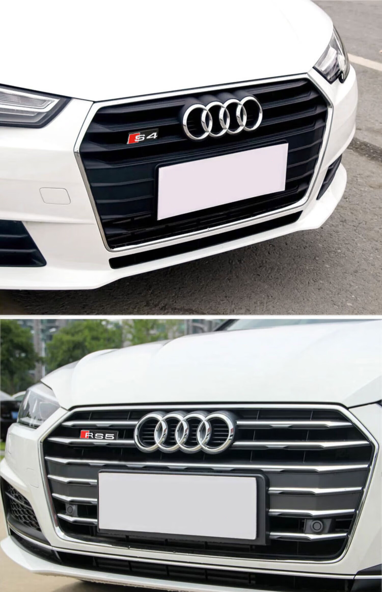 奥迪a4l车标原厂款中网标黑标蜂窝四驱标改装s/rss3s4s5s6/rs4rs5rs6