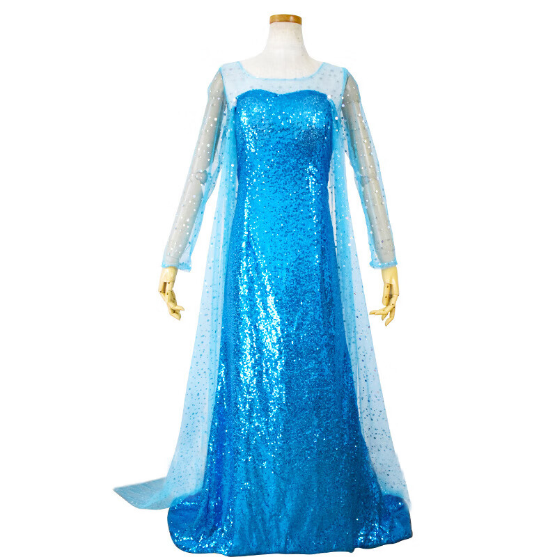 冰雪奇缘2爱莎连衣裙艾莎公主裙爱沙女王成人cos儿童舞台表演礼服