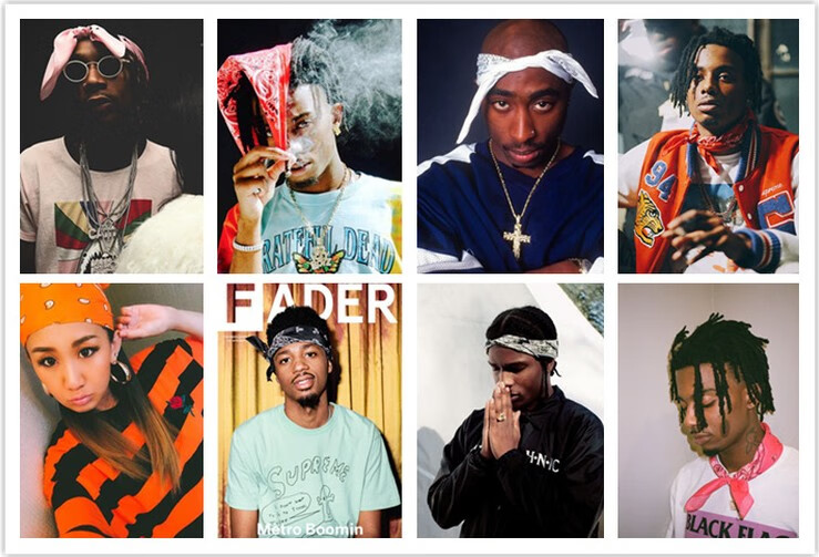 仰朋2022新款复古机车面巾骑士精神嘻哈头巾男潮人重机车摩托车骑行