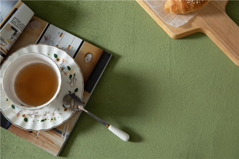 墨绿色金丝绒面桌布轻奢感北欧美式复古餐桌台布艺长方形脏粉色天鹅绒