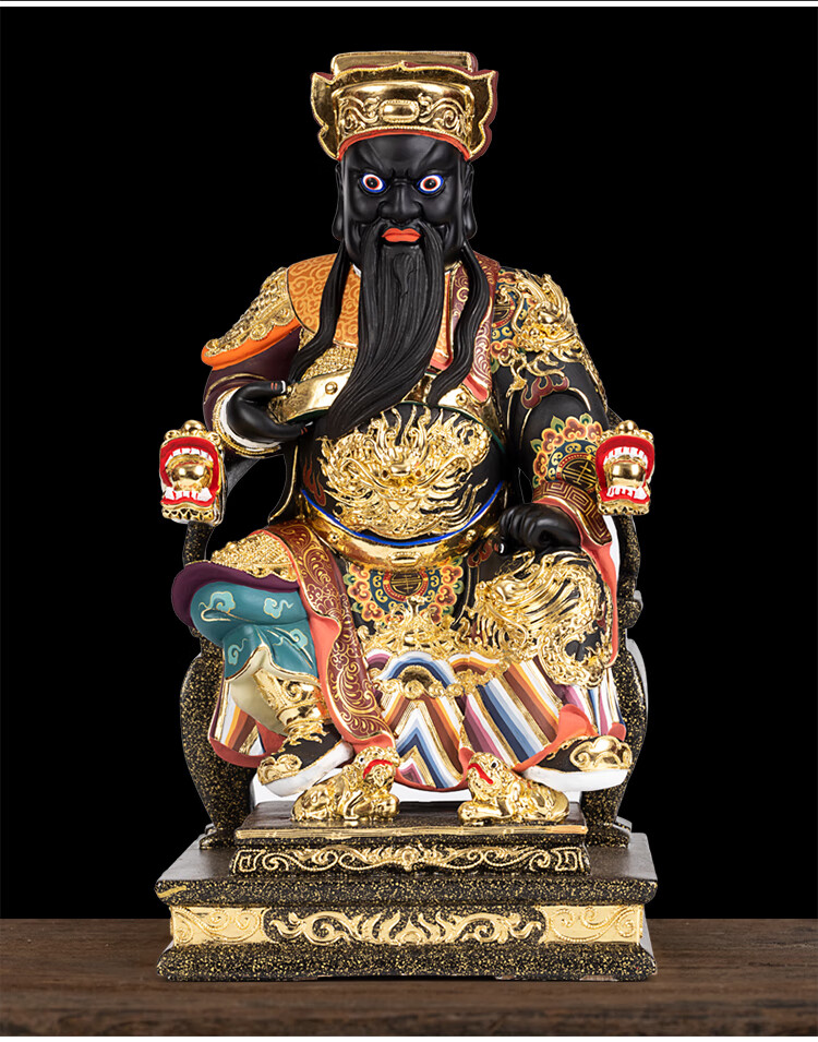 紫运阁香樟木清水祖师爷佛像佛堂家用供具供佛木雕清水禅师像摆件