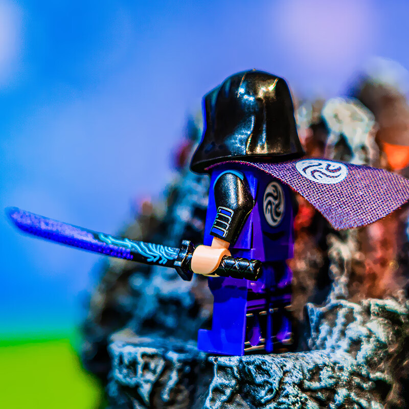 乐·高(le·go)刺客伍六七玄武国阿柒玩具第三方稀有小人仔积木国漫