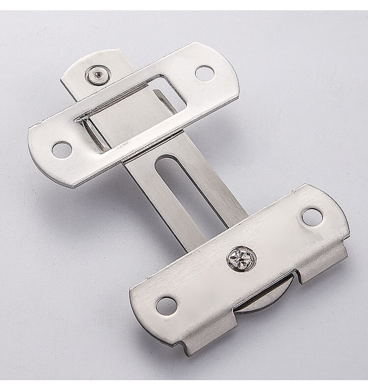 免打孔不锈钢门搭扣插销锁扣粘贴式推拉移房门闩门扣门栓老式门锁平面