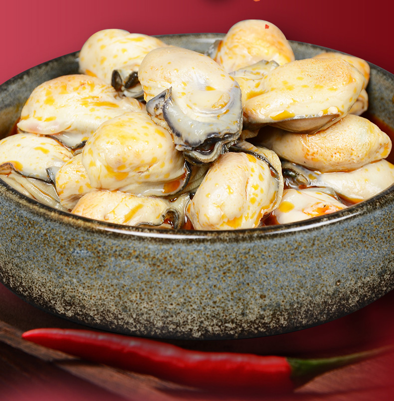 嗷嗷猫 乳山生蚝罐头牡蛎肉海鲜熟食 蒜蓉生蚝即食罐装捞汁生蚝罐头