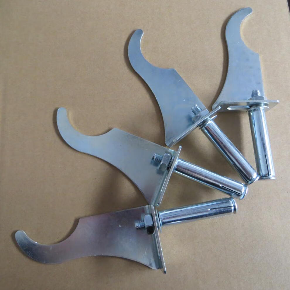 固定支架铜铝钢铝复合暖气通用固定件散热器托架勾卡子4个挂钩4个螺丝