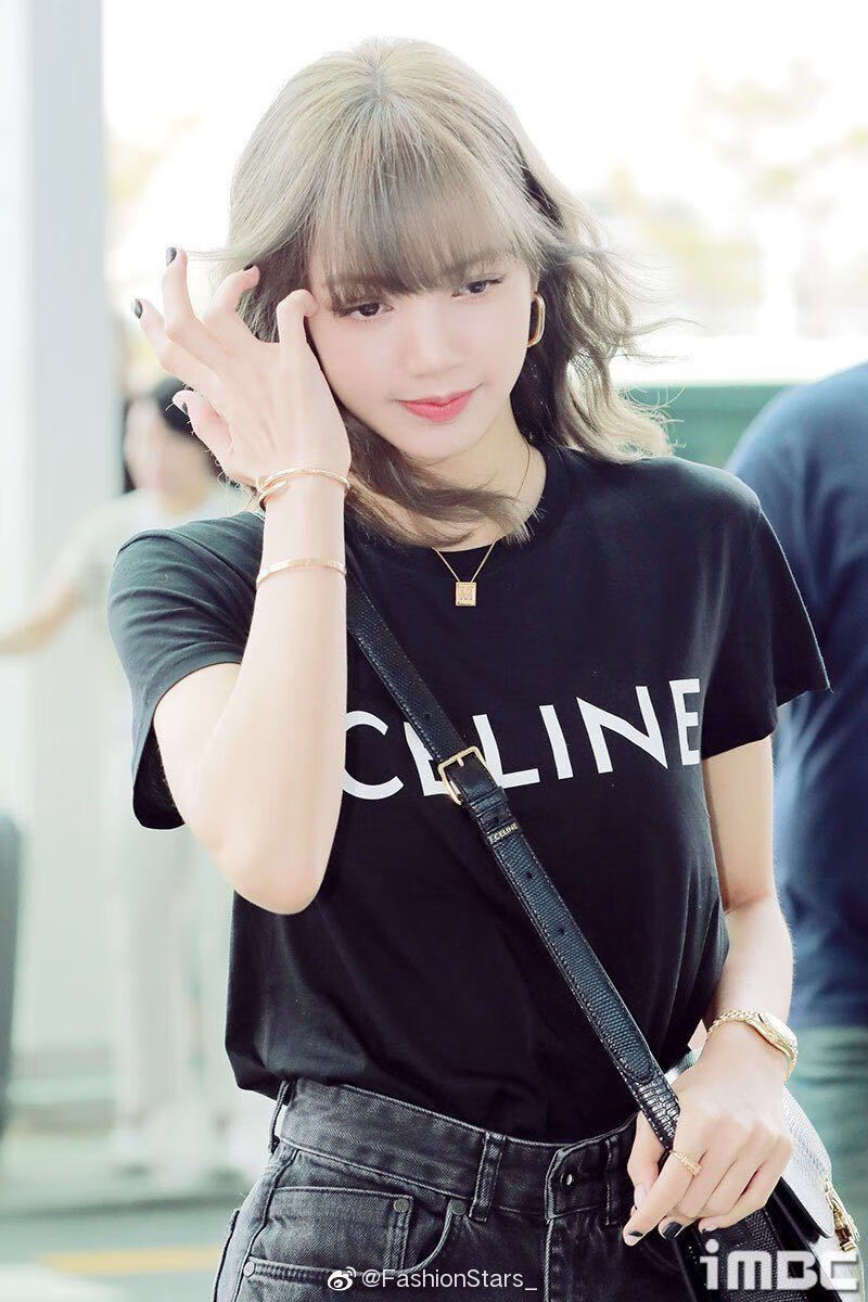 lisa同款衣服青春有你lisa王丽坤同款黑色纯棉短袖t恤女blackpink半袖