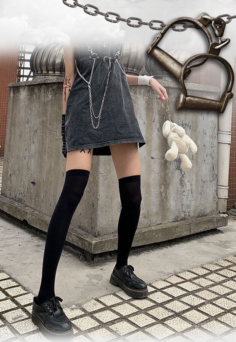 jk袜子长筒袜子日系过膝袜夏季薄款天鹅绒袜子女白丝袜长筒黑色jk大腿