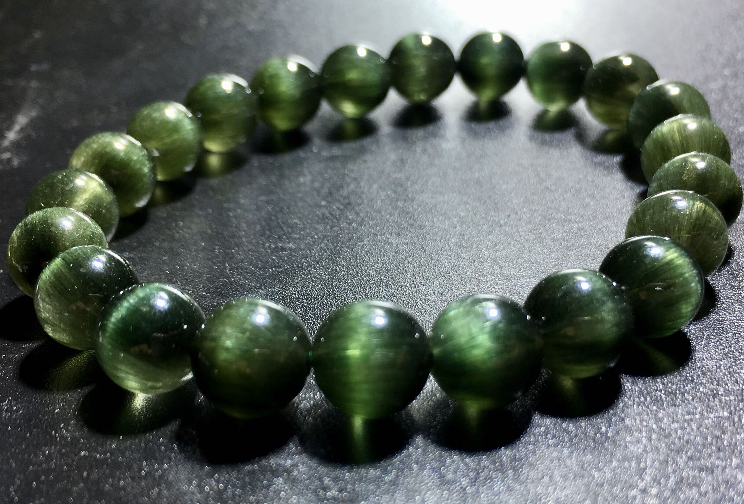 曜萱天然珍藏7a绿发晶 旺事业 全满顺精品天然绿发晶手链男女满发顺发