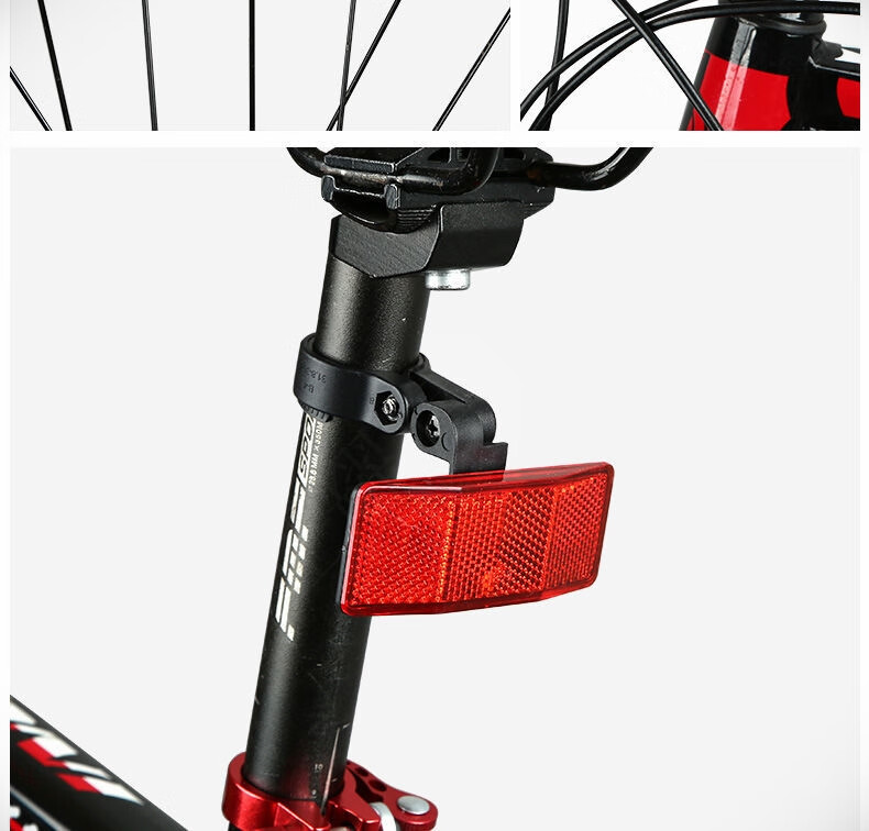 高亮警示自行车反光板单车反光片山地车反光贴夜光条辐条装饰尾灯出极