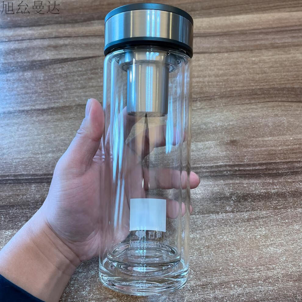 绿茶杯高档万象新品双层玻璃茶杯带滤网泡绿茶喝水大容量玻璃杯送人