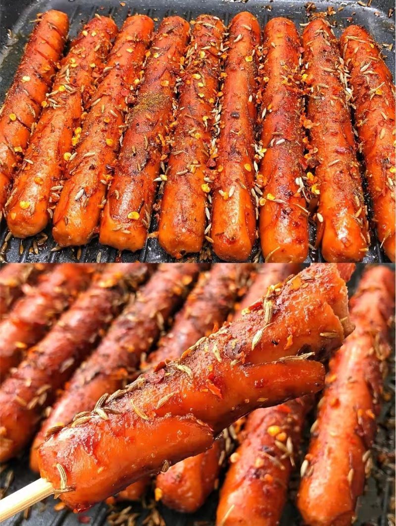 路边摊铁板煎烤肠油炸火腿肠烧烤淀粉肠面肠香肠泡面零食整箱批发 20