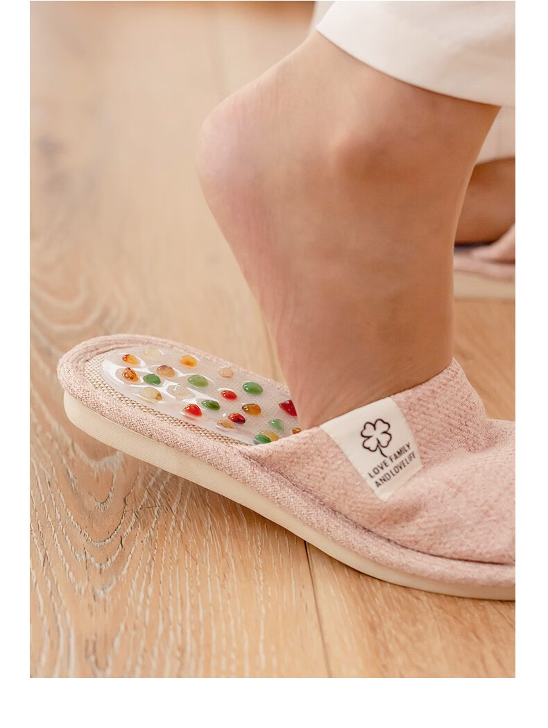 指压板脚底按摩拖鞋玛瑙足底垫足疗器神器穴位鞋垫鹅卵石踩脚垫41码