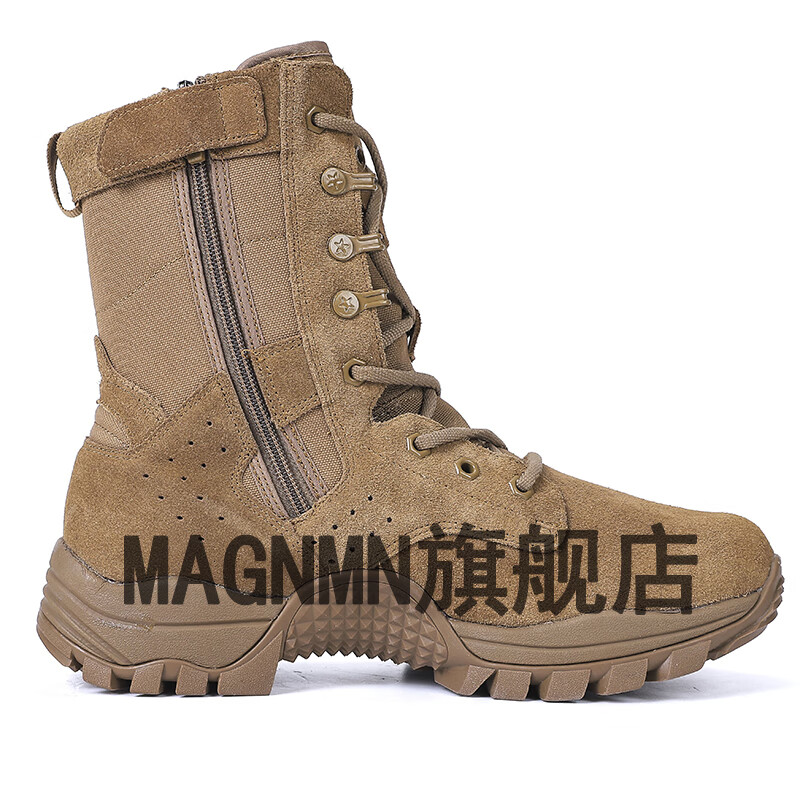 新款棕色作战靴超轻透气训练靴战术靴陆战靴体能训练鞋作训鞋迷彩鞋