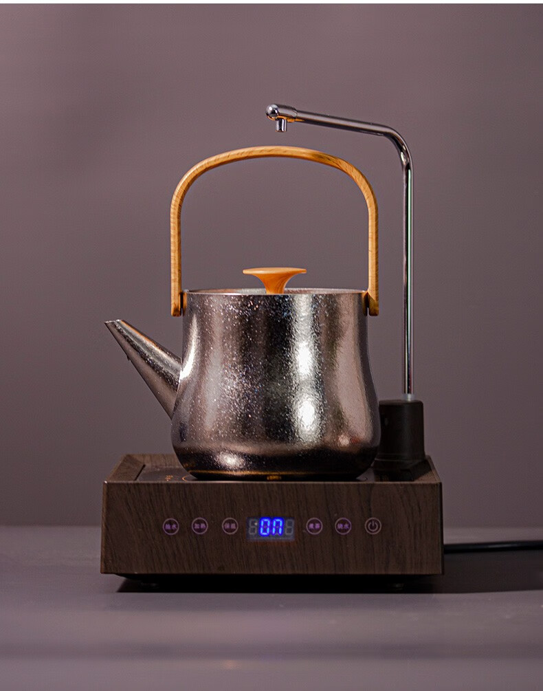 容山堂纯钛烧水壶大号提梁壶防烫泡茶壶家用煮茶器电陶炉茶炉套装纯钛