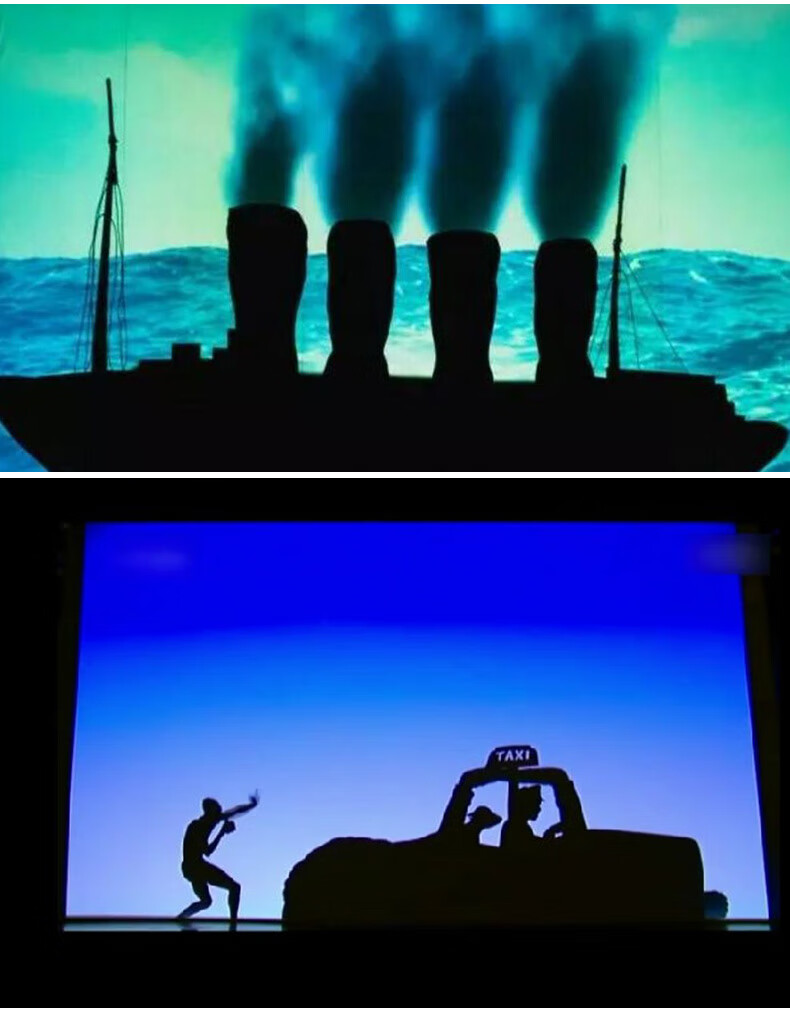 影子舞表演幕布背景灯投影子剧拍照光影子布支架定制字创意图案人影