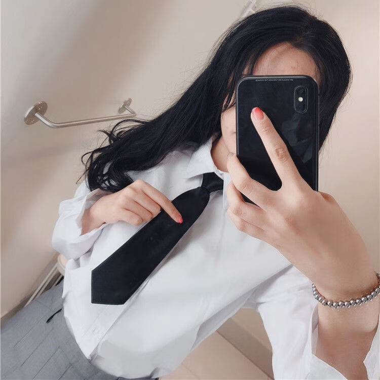 jk领带女生领带ins土酷原宿小领带女潮韩版色装饰学院风jk学生日系