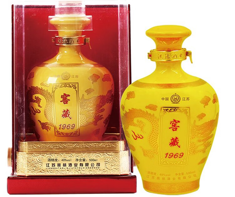 桃林酒 金奖产品 桃林窖藏1969 简装 二斤黄坛 一坛老酒 1瓶1000mi