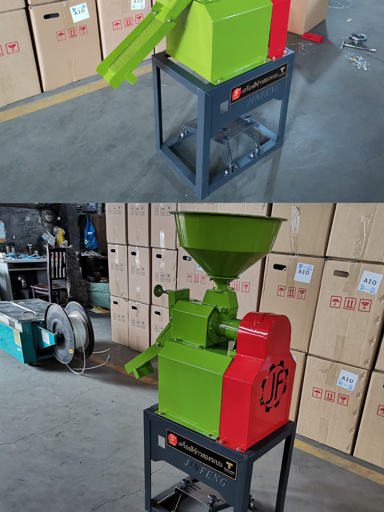 家用打米机小型剥谷机大米加工机器稻谷脱壳粉碎机新型组合碾米机20