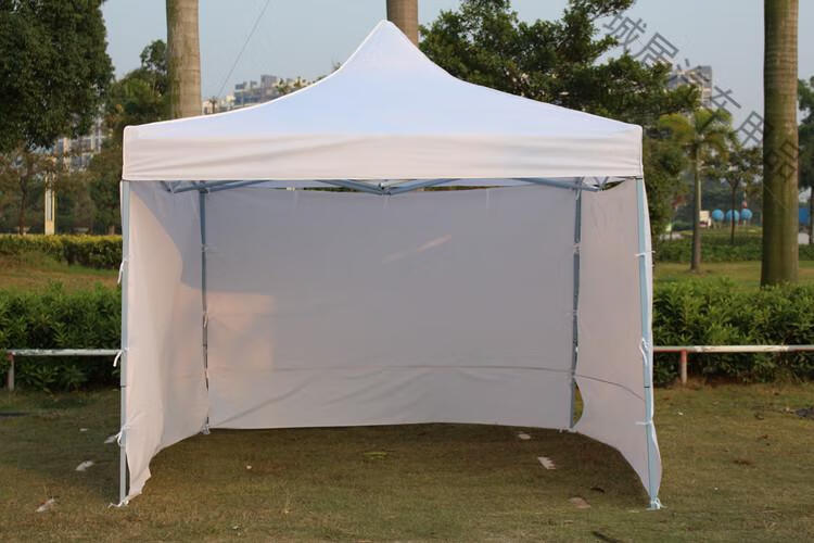 白色3x3帐篷定制印字婚庆户外广告活动遮阳棚折叠四角大伞雨棚特粗架