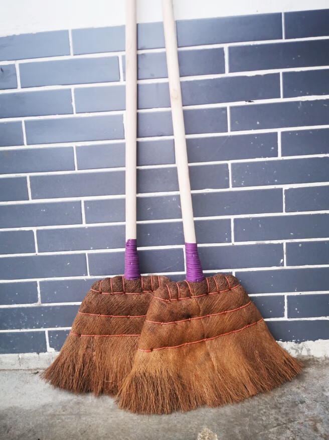 小米mi生态米家通用纯棕扫把棕毛扫帚鬃毛扫地条扫加厚加固家用清洁厂