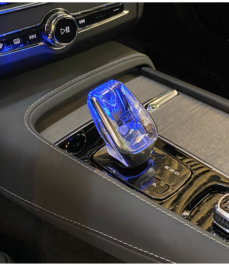沃尔沃水晶档把s90xc90原厂水晶挡杆xc60s60发光档把头改装配件原厂