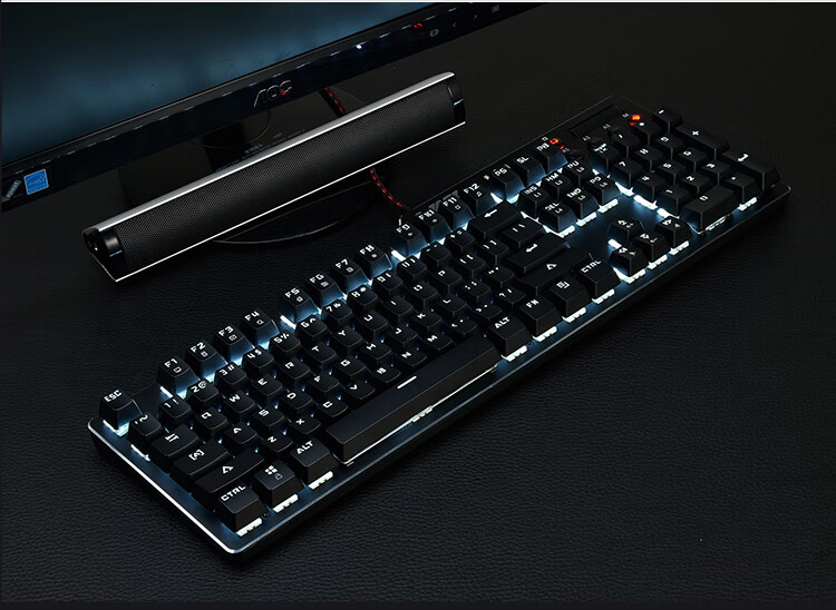 品质保证黑爵ajazz刺客Ⅱak35i合金机械键盘有线键盘游戏键盘110键