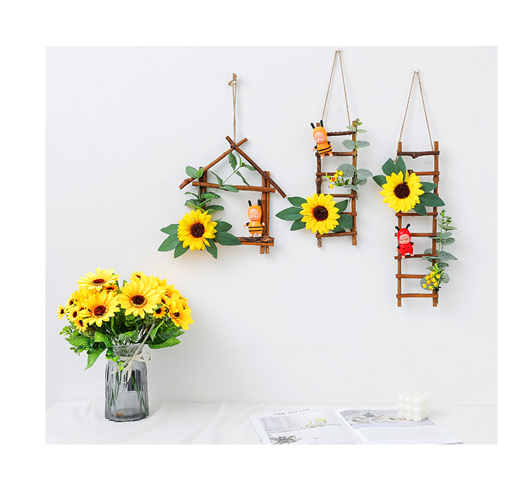 花环装饰壁挂幼儿园森系挂饰挂件创意空中吊饰自然角田园风植物角