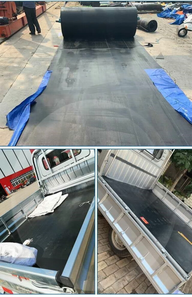 拉货车厢垫板黑色防滑耐磨减震专用夹线橡胶板铺车货车橡胶皮地垫 厚5