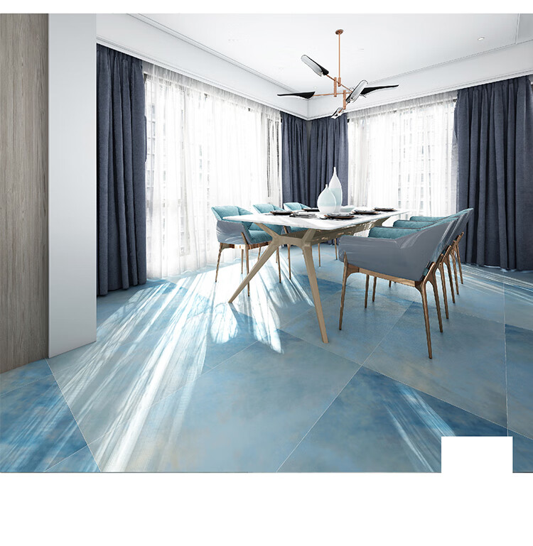 星光釉瓷砖2022新升级款蓝色卫生间瓷砖600x1200客厅背景墙厕所大理石