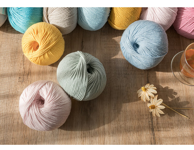 新品粗毛线团70s精纺6股手编线中粗线团手工diy编织围巾栗色212