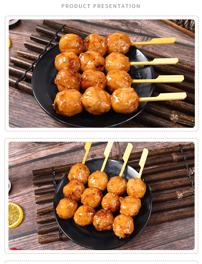 大成照烧脆骨丸子串10串罗森鸡肉丸便利店同款熟食微波加热