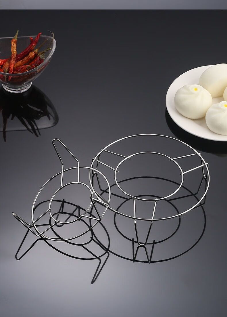 不锈钢蒸架电饭锅高压锅高脚隔水蒸菜架迷你小蒸格蒸饭蒸锅内架子 直