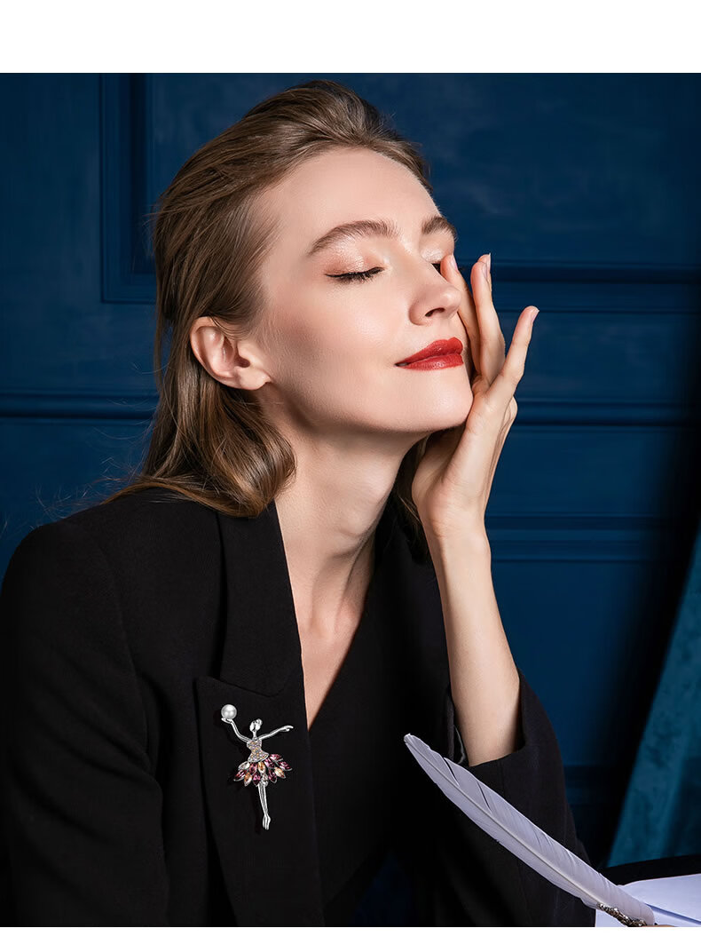 纪思梵高端品牌珠宝胸花别针配饰韩国气质时尚可爱小仙女西服礼服胸针