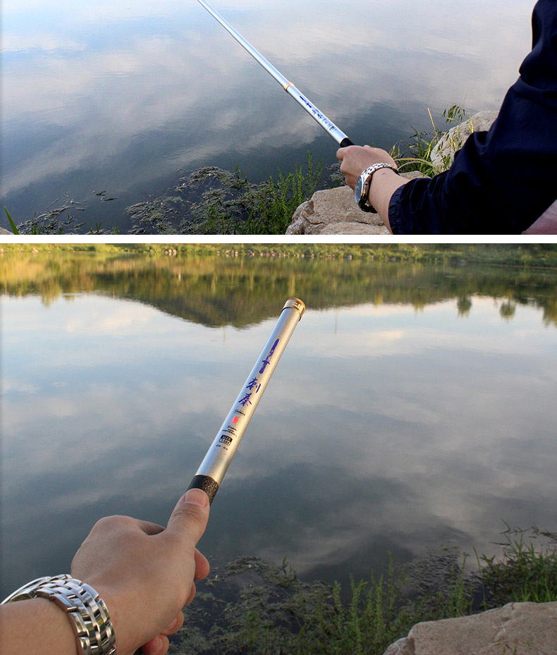 超短节鱼竿手竿超硬超短节迷你小鱼竿袖珍手杆戴家鱼杆钓鱼竿33cm 无