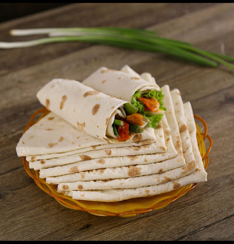 山东手工单饼烙馍烙饼卷饼煎饼烤肉饼手抓饼鸡肉卷饼馒头早餐速食 龙