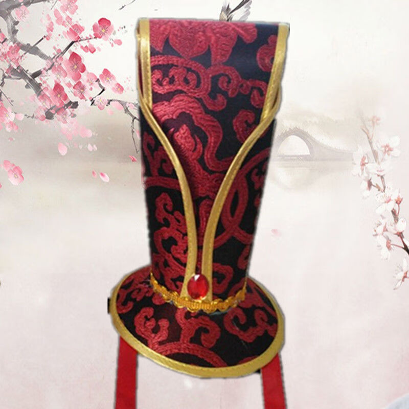 mike will 古代官帽古装头饰员外帽子男士汉服配饰帽子成人古代演出帽