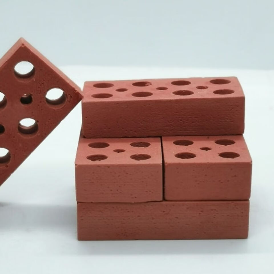 梦巷 迷你砖块模型1比6空心砖diy大砖头建筑场景材料积木模型迷你小