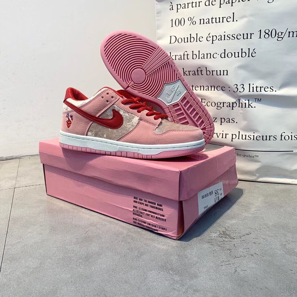 耐·克板鞋莆田sb dunk low pro 低帮 情人节限定 男女情侣潮鞋学生