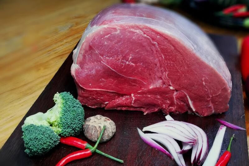 南阳黄牛霖肉新鲜牛肉国产原切腿肉冷冻鲜肉不调理牛肉原切牛霖肉2斤