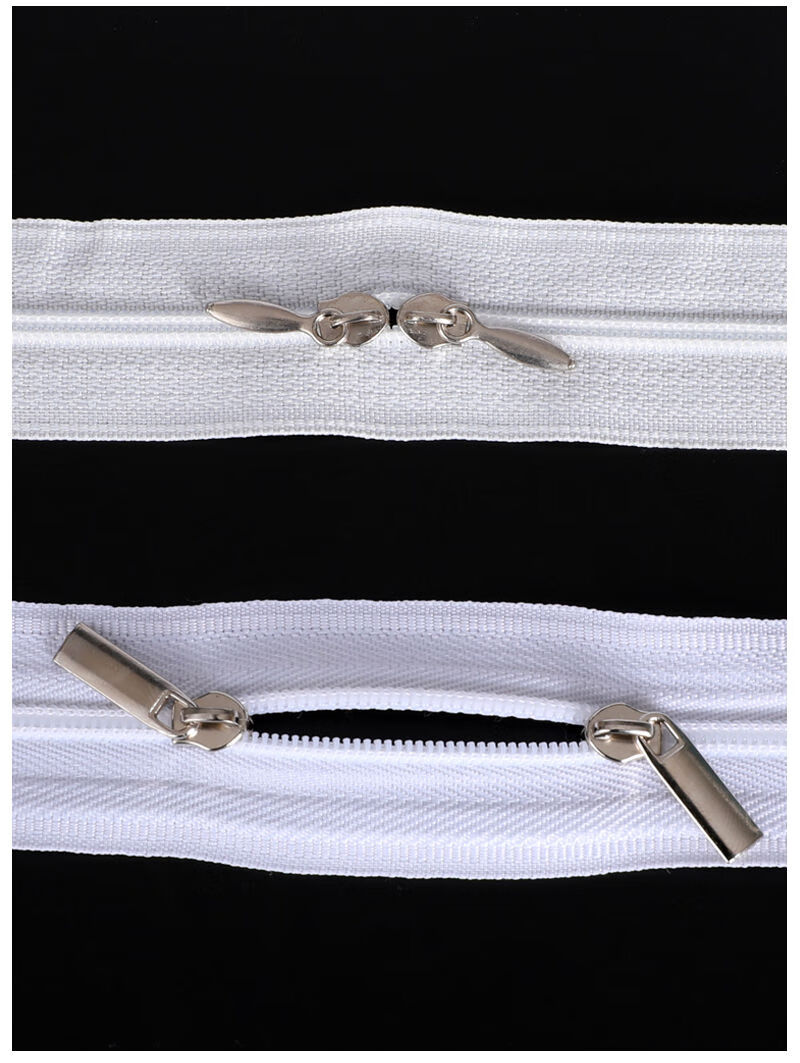 pgy被套拉链长拉链家用白色加厚双头床单被罩被单专用拉锁1米15米红色