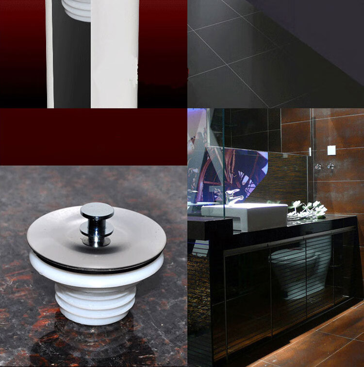 浴缸塞通用 浴盆塞子不锈钢下水塞头 pvc下水管道密封堵盖子 浴缸塞子