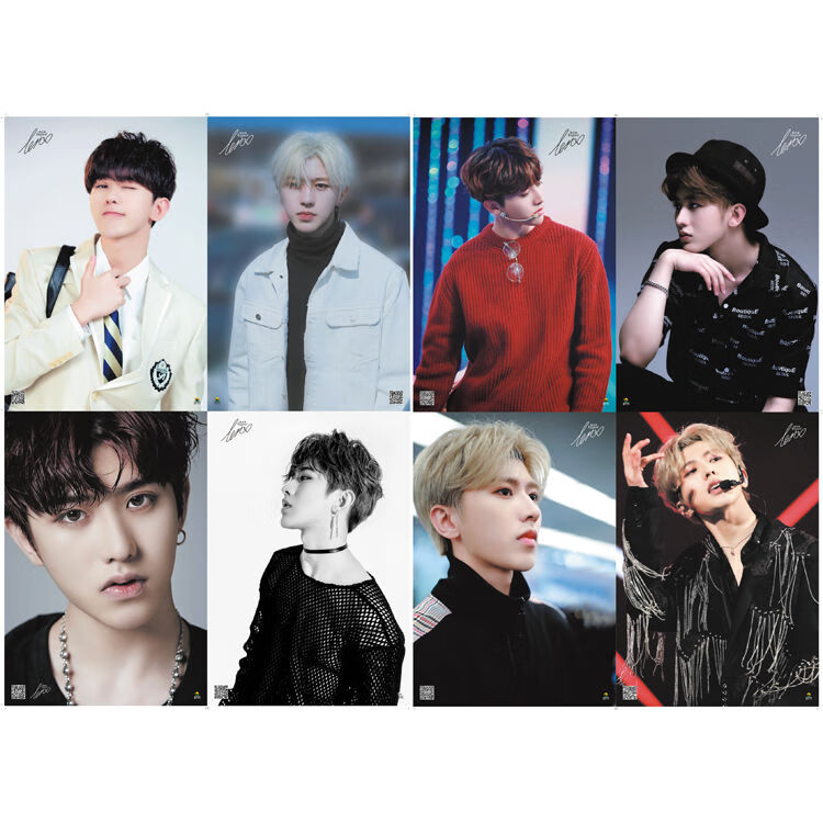 礼姿蔡徐坤海报2021全新周边贴纸明信片卡贴卧室超大贴墙纸墙贴r款