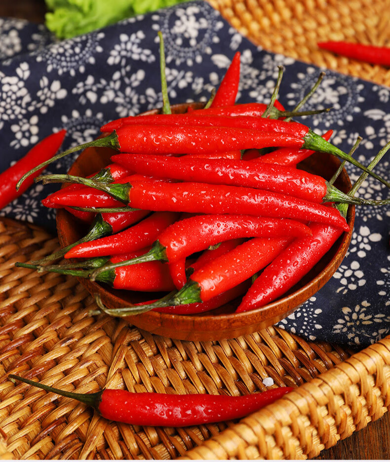 新鲜小米辣椒米椒朝天椒小米辣红色小尖椒3斤装辣