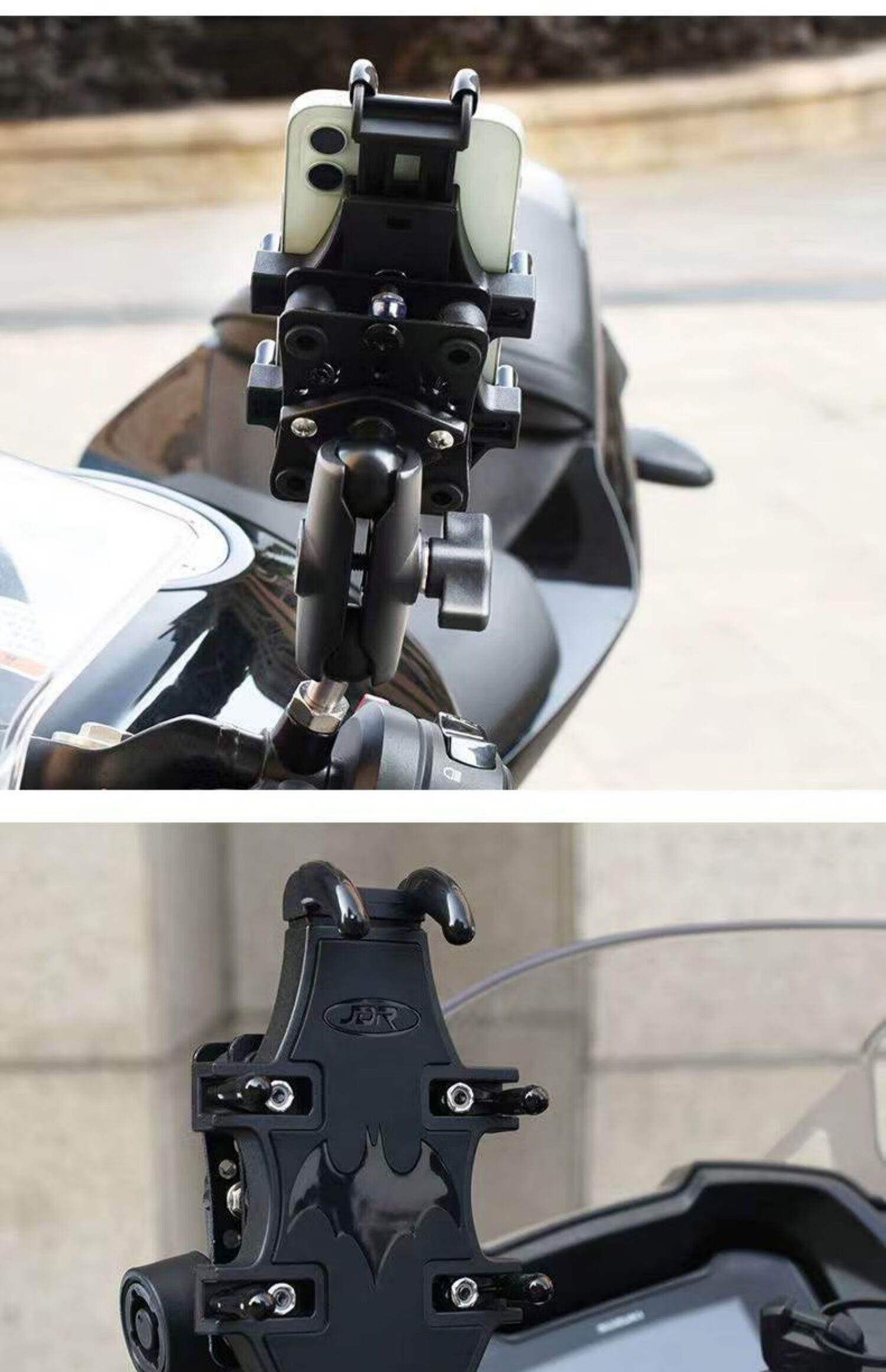 适用于豪爵铃木gsx250手机支架适用豪爵gsx250r铃木摩托车导航支架