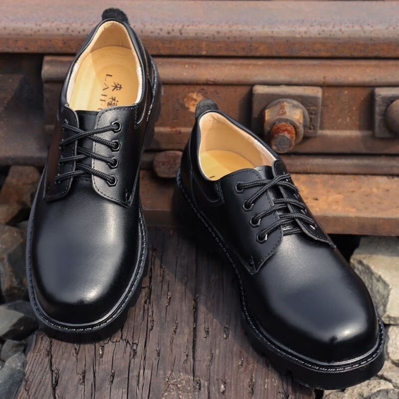 皮鞋军勾男士皮鞋大头皮鞋劳保鞋 普通款 38